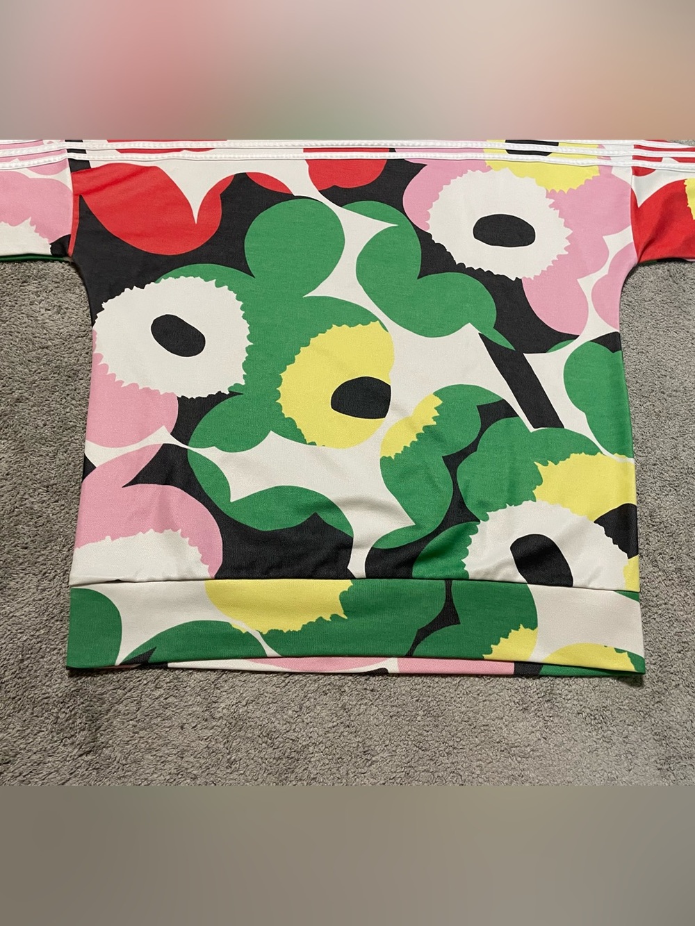 Adidas x Marimekko Floral Sweatshirt Women’s S Colorful Designer Crewneck - Picture 16 of 16